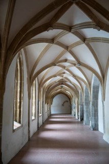 Cloister, Blaubeuren Abbey, Swabian Jura, Baden-Württemberg, Germany