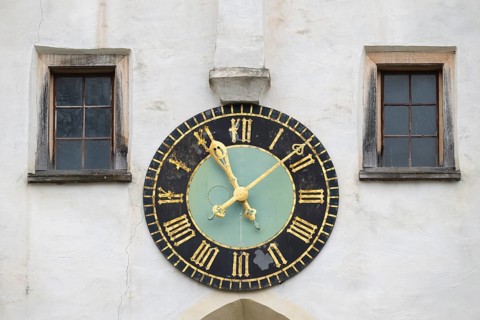Large watch with gold-plated dial, Protestant Seminary, Blaubeuren, Swabian Jura,