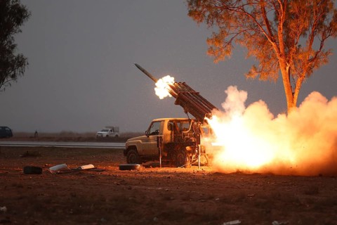 In Northeast Syria on January 17, 2026, the Syrian Army targets SDF forces with a truck-mounted