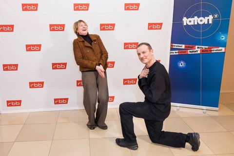 Corinna Harfouch and Mark Waschke at the preview of the crime thriller Tatort: Gefahrengebiet im