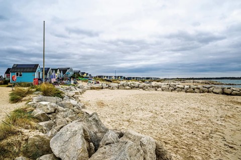 Hengistbury Head, Christchurch Head, English Channel, Dorset, England, United Kingdom