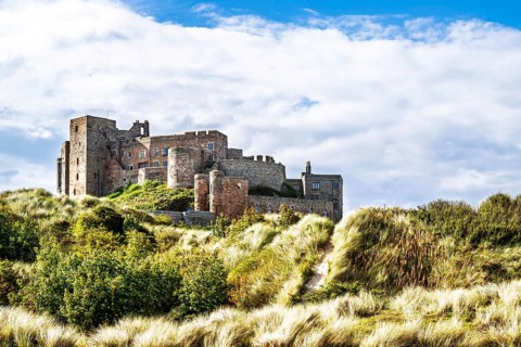 Bamburgh Castle, Northumberland, Northeast Coast, England, UK