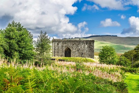 Hermitage Castle, Hermitage Water, Liddesdale, Roxburghshire, Newcastleton, Hawick, Scotland, UK