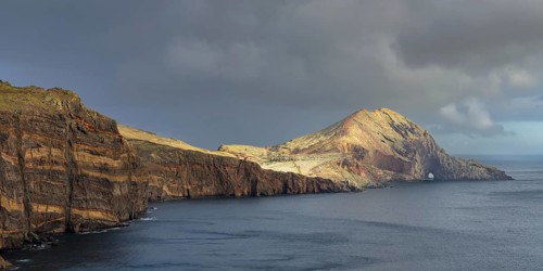 Sunset, volcanic peninsula, Ponta de São Lourenço, Ponta de Sao Lourenco, rocky coast, Punta de San