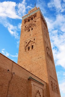 Minaret of the Koutoubia Mosque, landmark of Marrakech, historic old town, Medina, UNESCO World