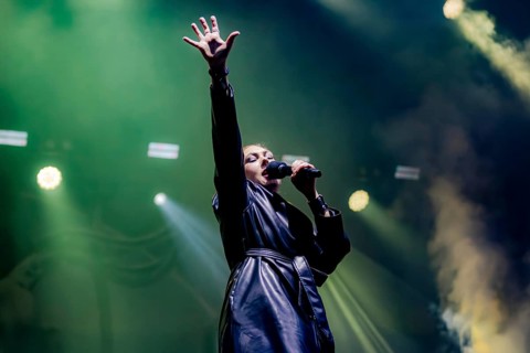 Elize Ryd, singer of Amaranthe, live on Arcane Dimensions Tour 2026 at Munich's Zenith on 17.01