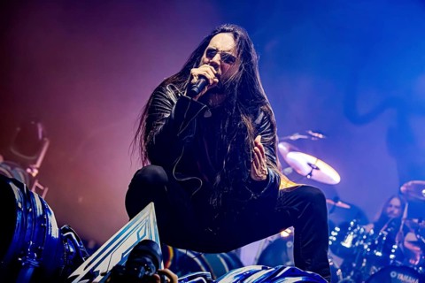 Mikael Sehlin, singer of Amaranthe, live on Arcane Dimensions Tour 2026 at Munich's Zenith on 17.01