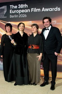 Sara Rajaei and Manon Bovenkerk, other team members, EUROPEAN FILM AWARDS Berlin 2026, photo call