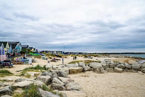 Hengistbury Head, Christchurch Head, English Channel, Dorset, England, United Kingdom