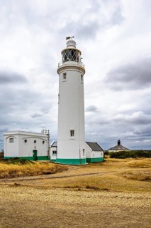 Hurst Point Lighthouse and Hurst Castle, Hurst Spit, Milford on Sea, Lymington, Hampshire, UK
