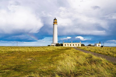 Barns Ness Lighthouse, Dunbar, East Lothian, Scotland, UK