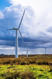 Wind Farm in southeast Scotland, UK