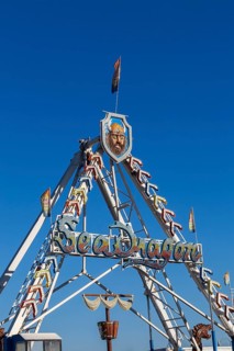 Sea Dragon amusement ride at Fun Show traveling amusement ride park, Old Port of Montreal, Quebec,
