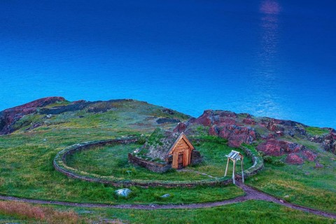 The Tjodhildes Church reconstruction, the first Christian church on the North American continent,