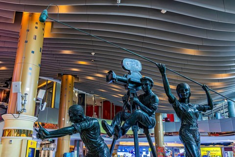 Themed shopping mall, Hollywood theme, luxury stores, Terminal 21, Bangkok, Thailand's metropolis,