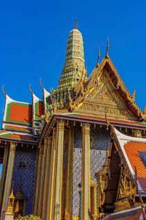 The Grand Royal Palace, Wat Phra Kaeo Buddhist Temple, the Royal Pantheon, Prasad Phra Thepbidon,