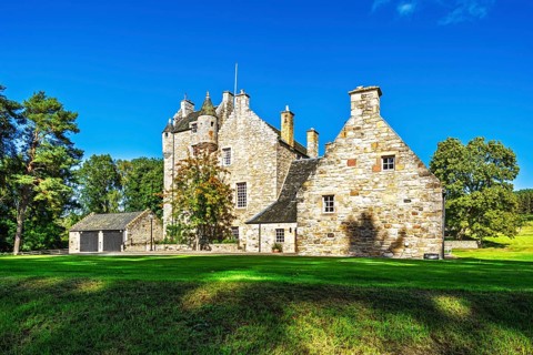 Ferniehirst Castle, Oxnam, Jedburgh, Scottish Borders, Roxburghshire, Scotland, UK