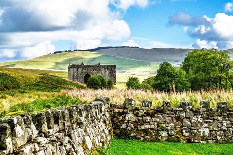 Hermitage Castle, Hermitage Water, Liddesdale, Roxburghshire, Newcastleton, Hawick, Scotland, UK