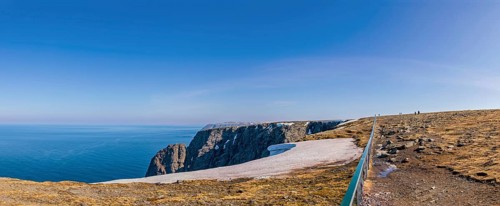 Honningsvag, North Cape, the northernmost part of norway in Arctic Circle. island Famous cruise and