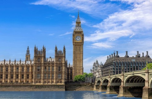 London, Tower of Big Ben on Parliament Square, Great Bell of Clock