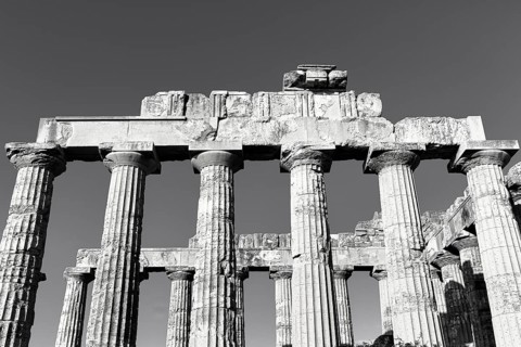 Temple E, Temple of Hera in the ancient Greek city of Selinunte, acropolis, Doric style,
