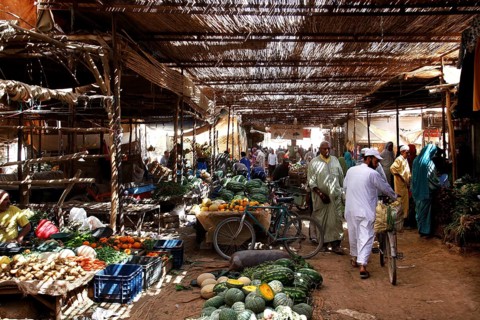 Within a covered market in Rissani with a wide range of offers, Rissani, Niger, Morocco