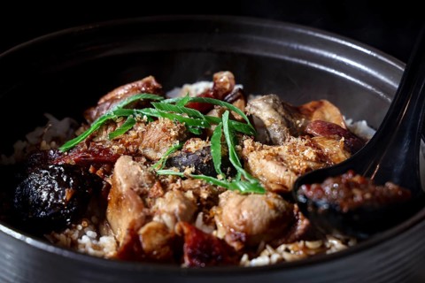 Asian dish in a bowl at the Penang restaurant in Wellington, Wellington, New Zealand