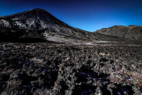 Rocky landscapes along the Tongariro Alpine Crossing, Tongariro National Park, North Island, New