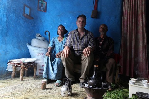 Family visit, interesting togetherness in a cozy room in Lalibela, Lalibela, null
