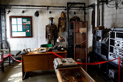 Former KGB office in Hotel Viru with historical objects and uniforms, Tallinn, Harjumaa, Estonia