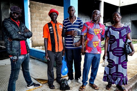 Sr Elise and Germain Yao with team caring for homeless patients in Bouaké, Bouaké, Côte d'Ivoire