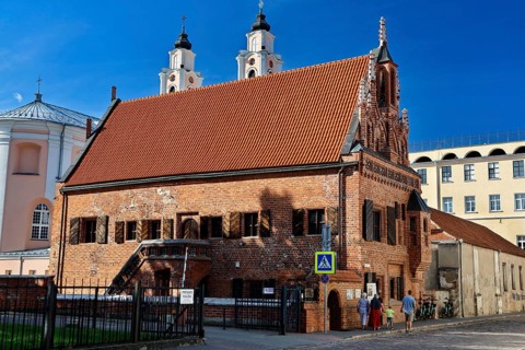 The Gothic Perkunas House on Town Hall Square, Rathausplatz, Rathausplatz impresses with its