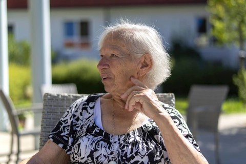 86-year-old woman, retirement home, Jettingen, Baden-Württemberg, Germany