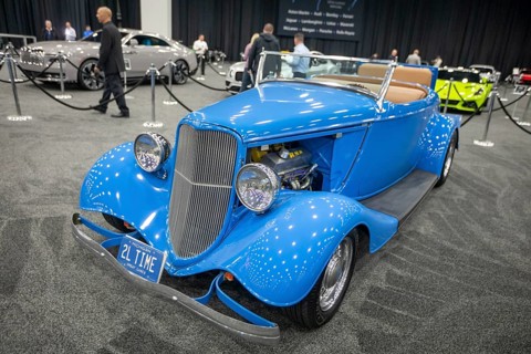 Detroit, Michigan USA - 14 January 2026 - A Ford 'Tool Time' roadster on display in The Gallery, a