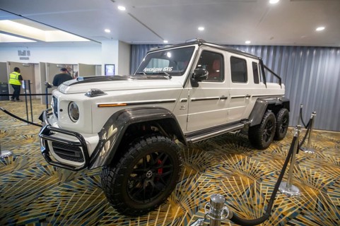 Detroit, Michigan USA - 14 January 2026 - The Mercedes Apocalypse 6x6 was on display at the Detroit