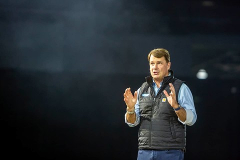 Detroit, Michigan USA - 13 January 2026 - Ford CEO Jim Farley spoke as his company showed its