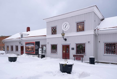 Tändsticksmuseet match museum or match museum in winter, Jönköping, Jönköpings län, Sweden