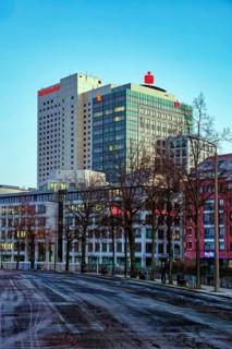 Sparkasse Leipzig building and Hotel The Westin, Löhrs Carré office complex, Leipzig, Saxony,