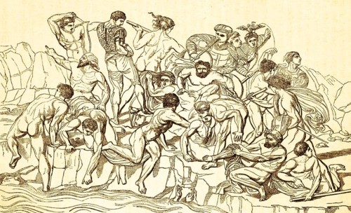 Fragment of the Battle of Ciscana, between Pisan and Florentine troops in 1364, after