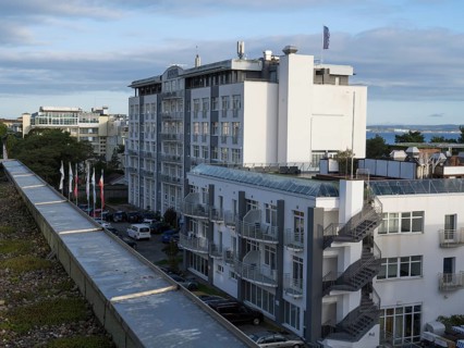 Hotel Arkona, view from above, Binz, seaside resort, Rügen island, Mecklenburg-Western Pomerania,