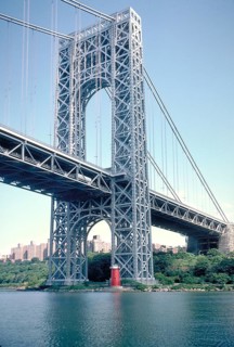 Washington Bridge across the Hudson River, New York City. USA
