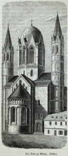 Hohe Dom St. Martin in Mainz, east choir of the cathedral, episcopal church, imperial cathedral,