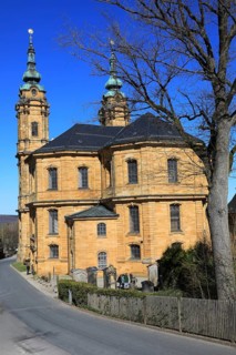 Pilgrimage church Basilica Vierzehnheiligen near Bad Staffelstein, Lichtenfels district,