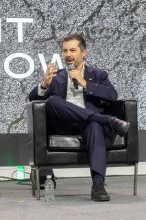 Detroit, Michigan USA - 14 January 2026 - Former U.S. Secretary of Transportation Pete Buttigieg