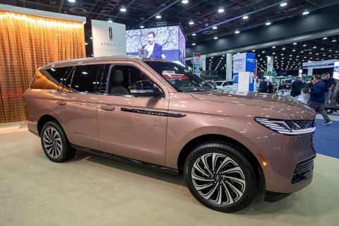 Detroit, Michigan USA - 14 January 2026 - The 2026 Lincoln Navigator on display at the Detroit Auto