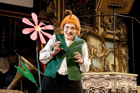 Katharina Thalbach during the photo rehearsal for SAUERKOHL AND MISDEEDS, a musical Wilhelm bush
