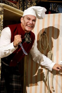 Pierre Besson during the photo rehearsal for SAUERKOHL AND MISDEEDS, a musical Wilhelm bush program