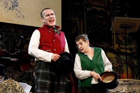 Pierre Besson and Katharina Thalbach during the photo rehearsal for SAUERKOHL AND MISDEEDS, a
