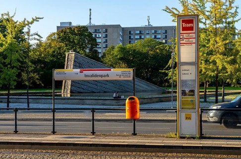 Berliner Verkehrsgesellschaft, Invalidenpark tram stop, Berlin, Germany