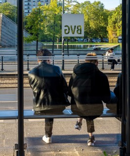 Berliner Verkehrsgesellschaft, Invalidenpark tram stop, Berlin, Germany